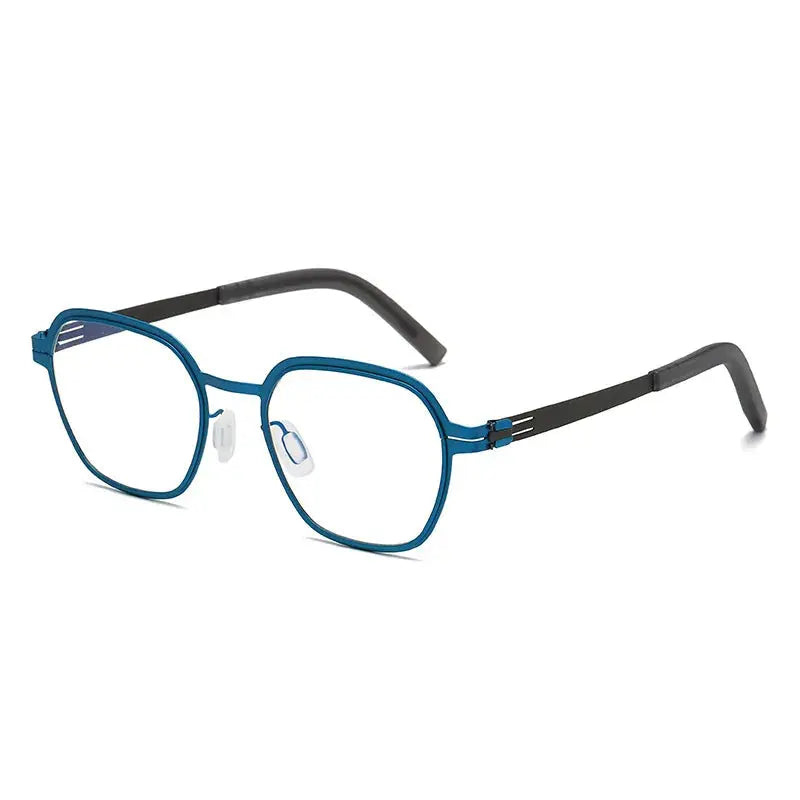 Women's Polygon Full Rim Stainless Steel Prescription Glasses 464818 — view 5 | Rx Spectacle