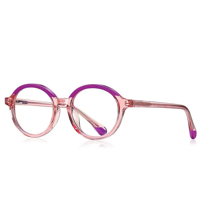 Unisex Round Full Rim TR90 Prescription Glasses 20214 — view 5 | Rx Spectacle