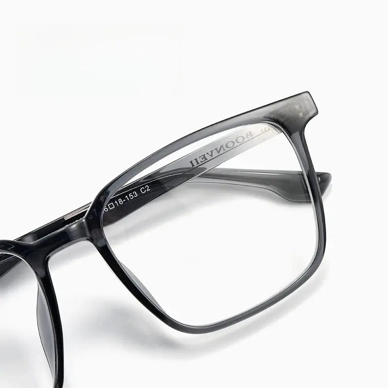 Men's Square Full Rim TR90 Oversized Prescription Glasses 51007 — view 5 | Rx Spectacle