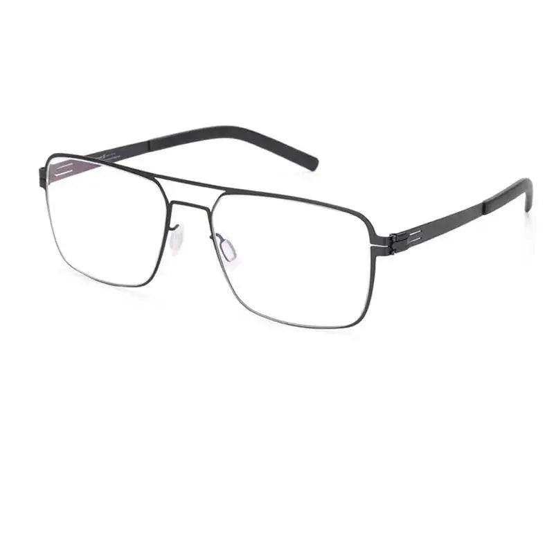 Women's Square Full Rim Stainless Steel Prescription Glasses 551744 — view 4 | Rx Spectacle