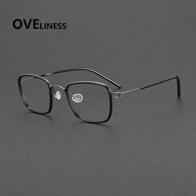 Women's Polygon Full Rim Titanium Prescription Glasses 381048 — view 4 | Rx Spectacle