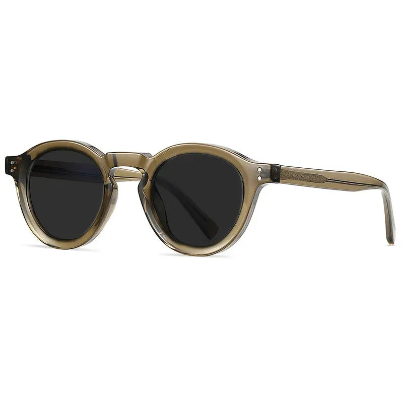 Unisex Round Full Rim Acetate Prescription Glasses Xk2090 — view 11 | Rx Spectacle