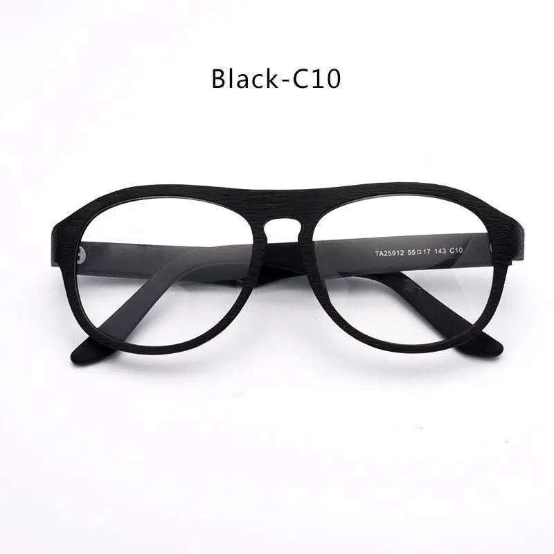 Unisex Square Full Rim Wood Prescription Glasses Ta25912 — view 2 | Rx Spectacle