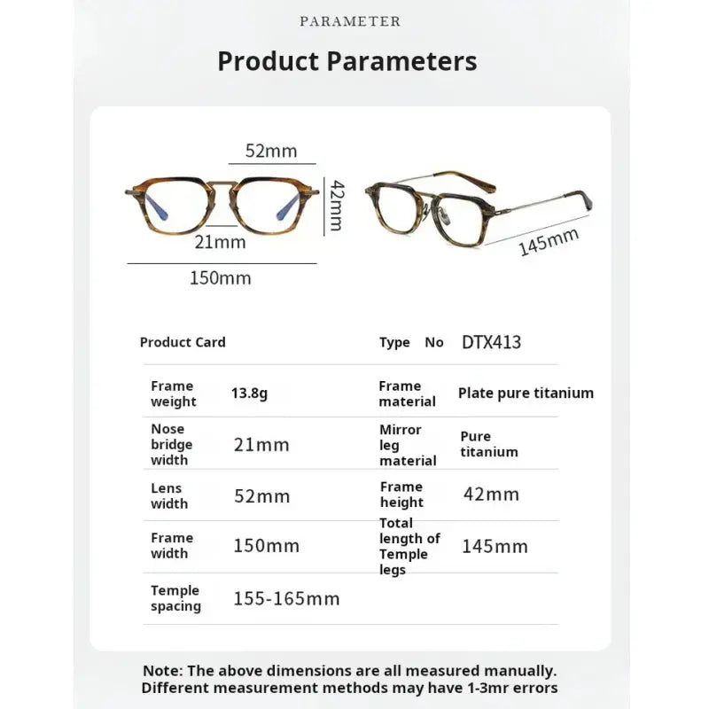 Men's Oval Full Rim Titanium Prescription Glasses 413000 — view 2 | Rx Spectacle
