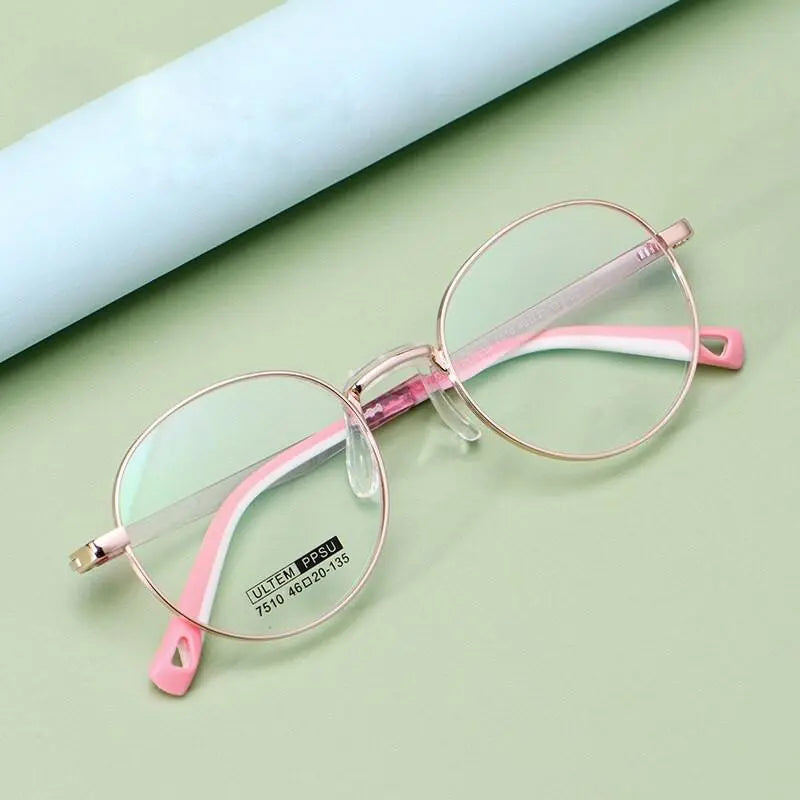 Unisex Round Full Rim TR90 Prescription Glasses 7510S — view 9 | Rx Spectacle