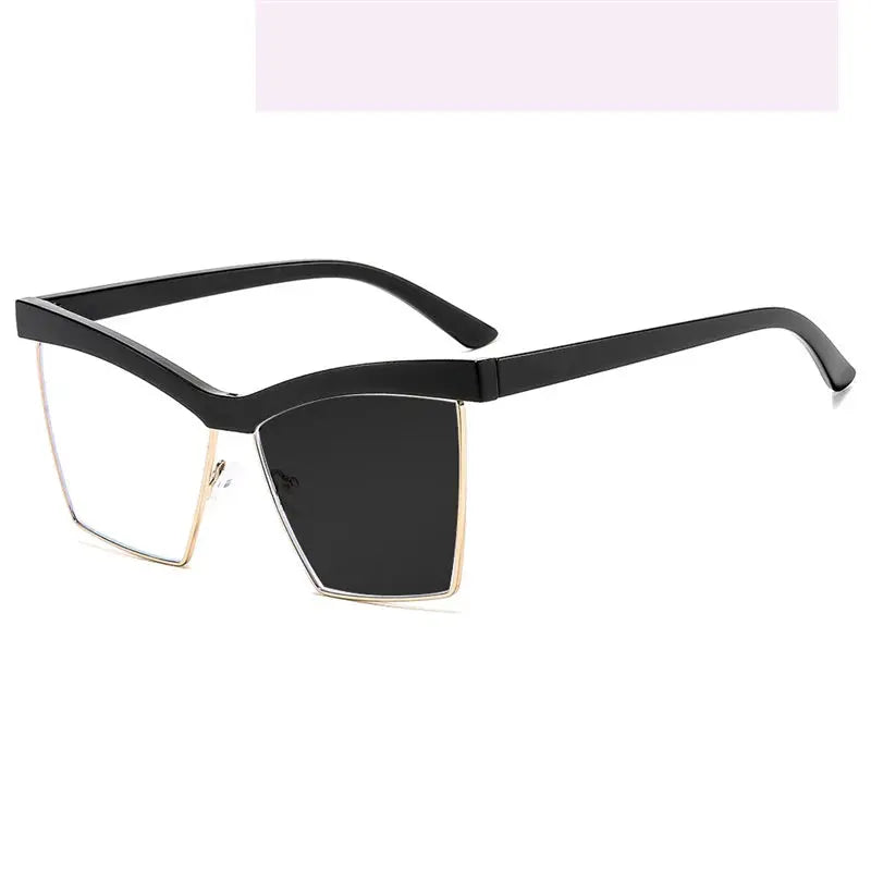 Women's Browline Full Rim Titanium Oversized Reading Glasses 713161 — view 5 | Rx Spectacle