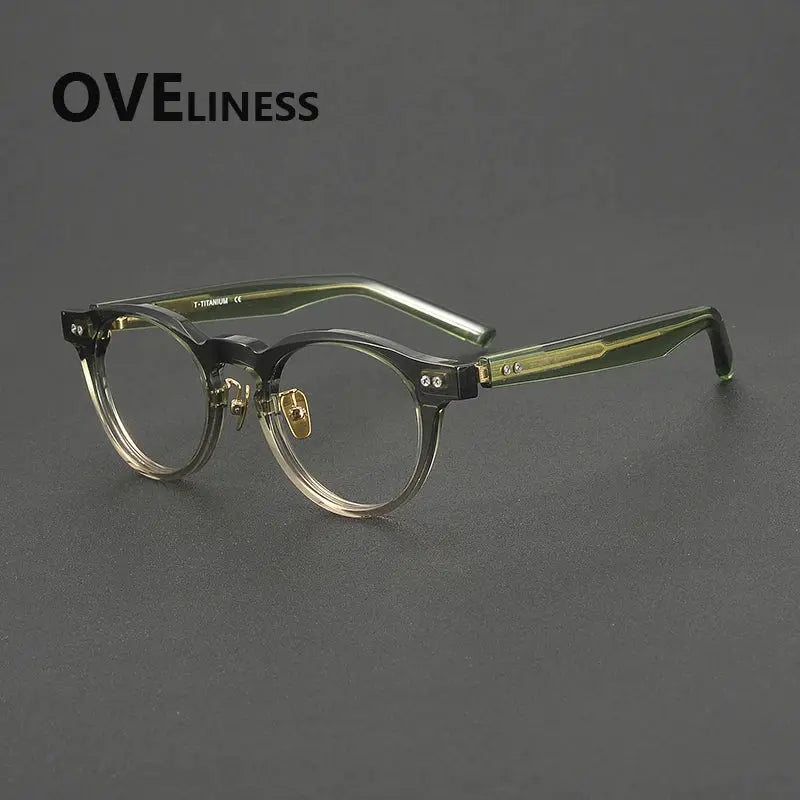 Unisex Oval Full Rim Acetate Prescription Glasses 322160 — view 7 | Rx Spectacle