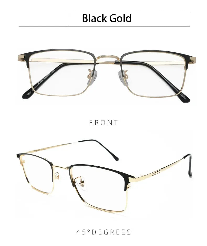 Unisex Square Full Rim Alloy Reading Glasses 3160 — view 12 | Rx Spectacle