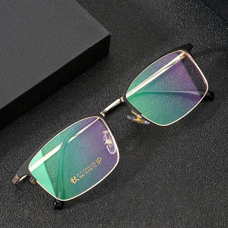 Men's Polygon Full Rim Alloy Prescription Glasses 942082 — view 1 | Rx Spectacle