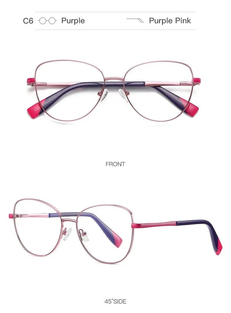 Women's Cat Eye Full Rim Prescription Glasses 3019 — view 20 | Rx Spectacle