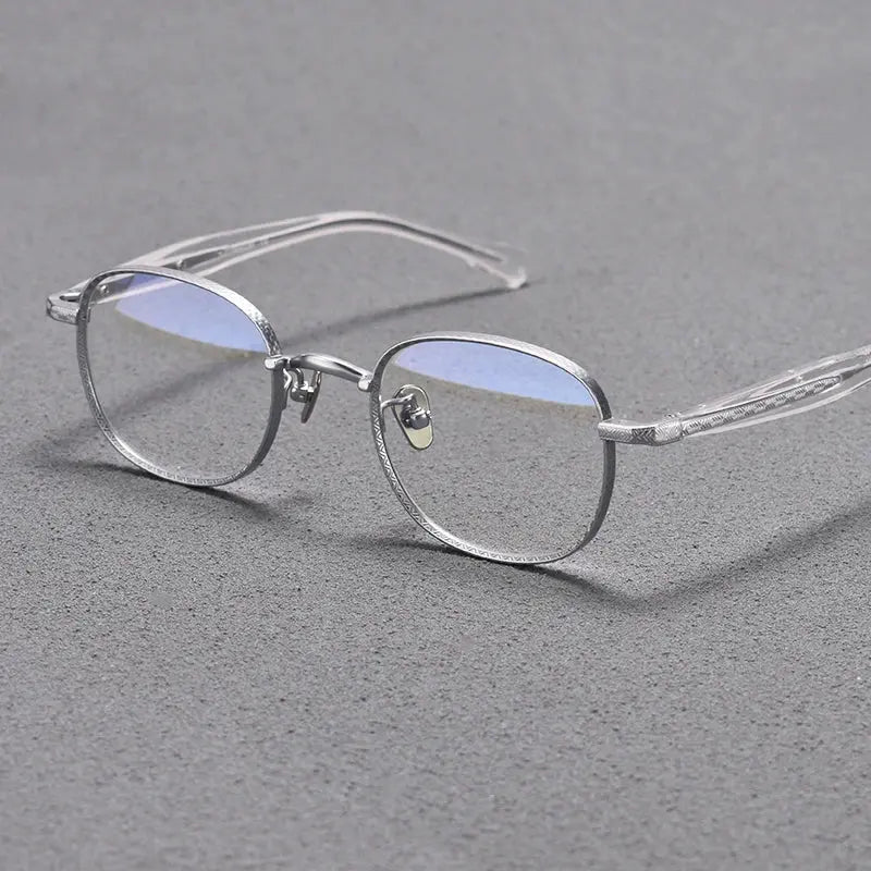 Women's Square Full Rim Titanium Prescription Glasses 942217 — view 3 | Rx Spectacle