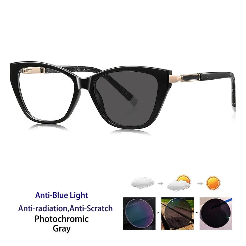 Women's Cat Eye Full Rim Acetate Reading Glasses 72209 — view 4 | Rx Spectacle