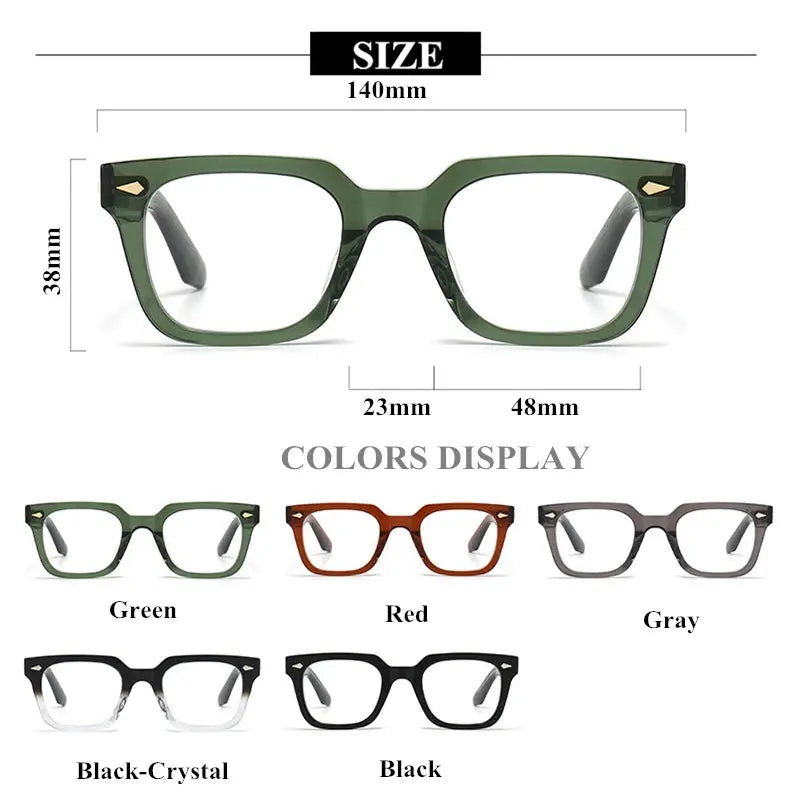 Unisex Browline Full Rim Acetate Prescription Glasses 48140 — view 2 | Rx Spectacle