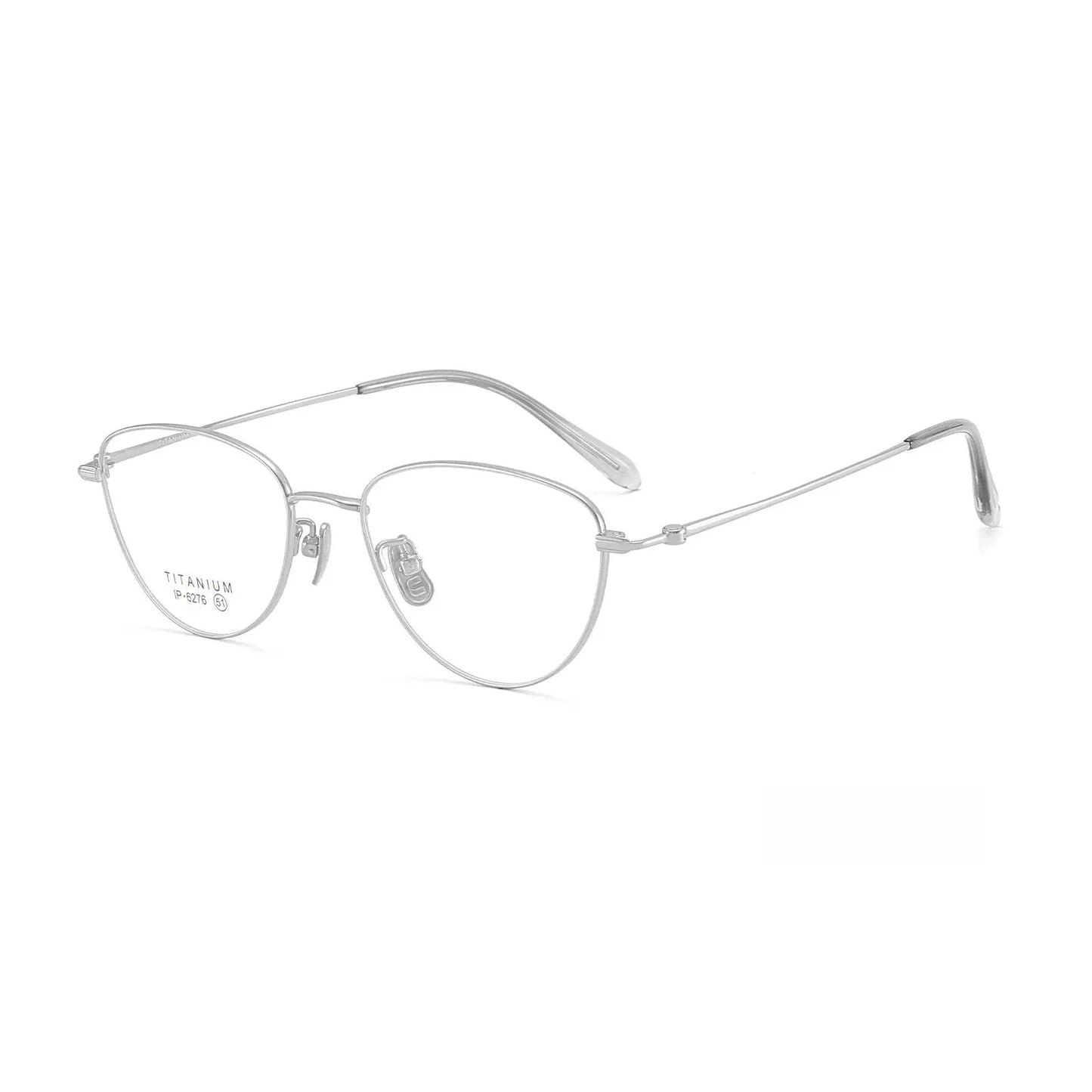 Women's Cat Eye Full Rim Titanium Prescription Glasses 62761 — view 3 | Rx Spectacle