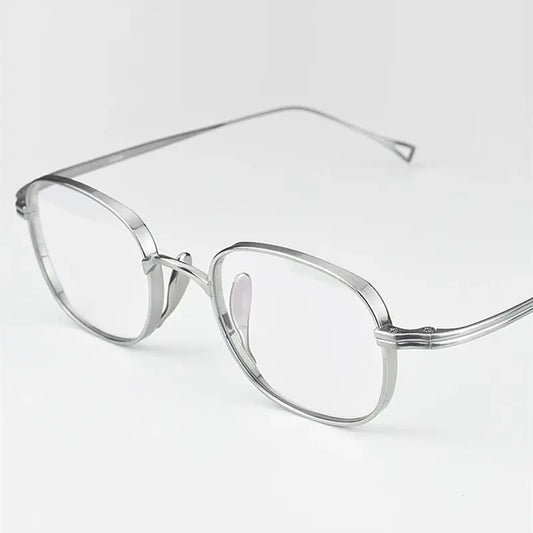 Unisex Square Full Rim Titanium Prescription Glasses 19114 — view 1 | Rx Spectacle