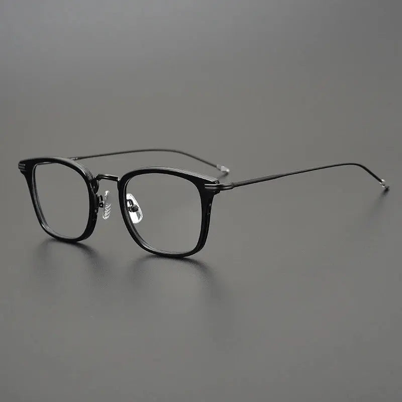 Unisex Square Full Rim Titanium Oversized Prescription Glasses 396905 — view 7 | Rx Spectacle