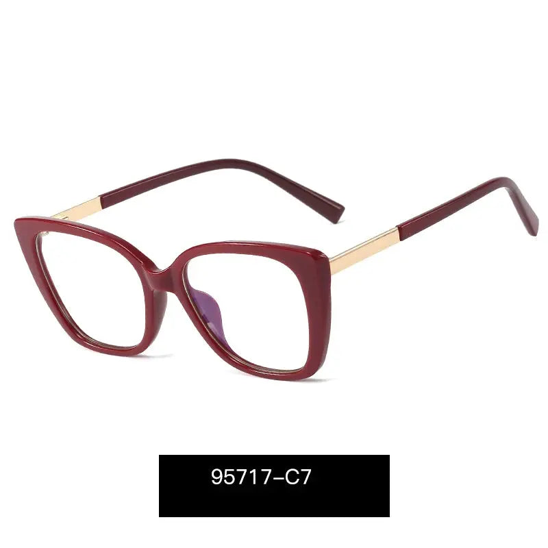 Women's Cat Eye Full Rim TR90 Prescription Glasses 95717 — view 7 | Rx Spectacle