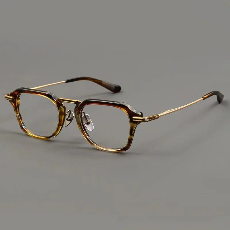 Men's Oval Full Rim Titanium Prescription Glasses 413000 — view 5 | Rx Spectacle
