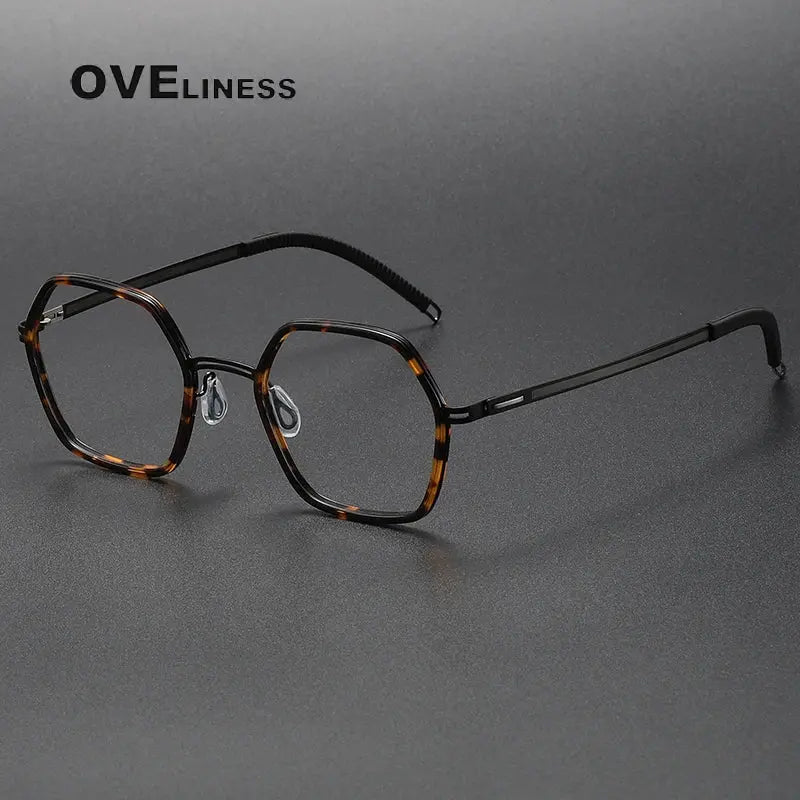 Women's Full Rim Titanium Prescription Glasses 820222 — view 8 | Rx Spectacle