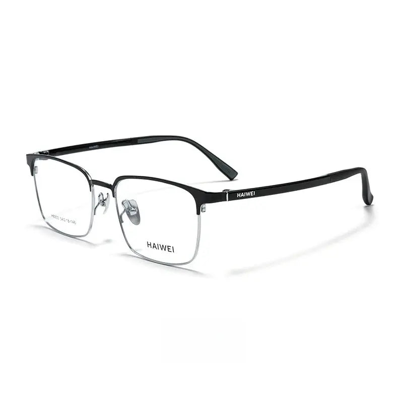 Men's Square Full Rim Alloy Prescription Glasses 460026 — view 5 | Rx Spectacle