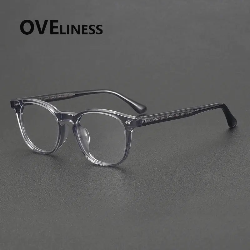 Unisex Oval Full Rim Acetate Prescription Glasses 78096 — view 5 | Rx Spectacle