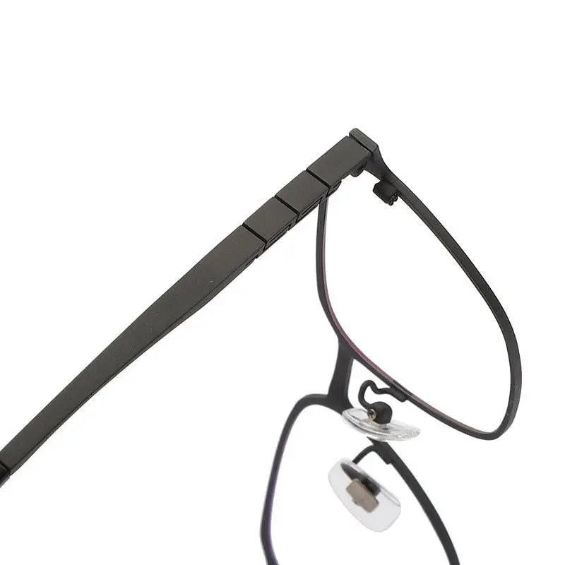 Unisex Square Full Rim Titanium Prescription Glasses 71075 — view 8 | Rx Spectacle