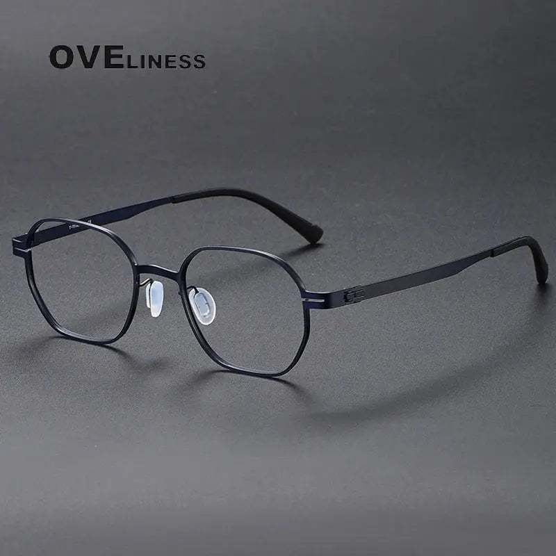 Women's Polygon Full Rim Titanium Prescription Glasses 380993 — view 6 | Rx Spectacle
