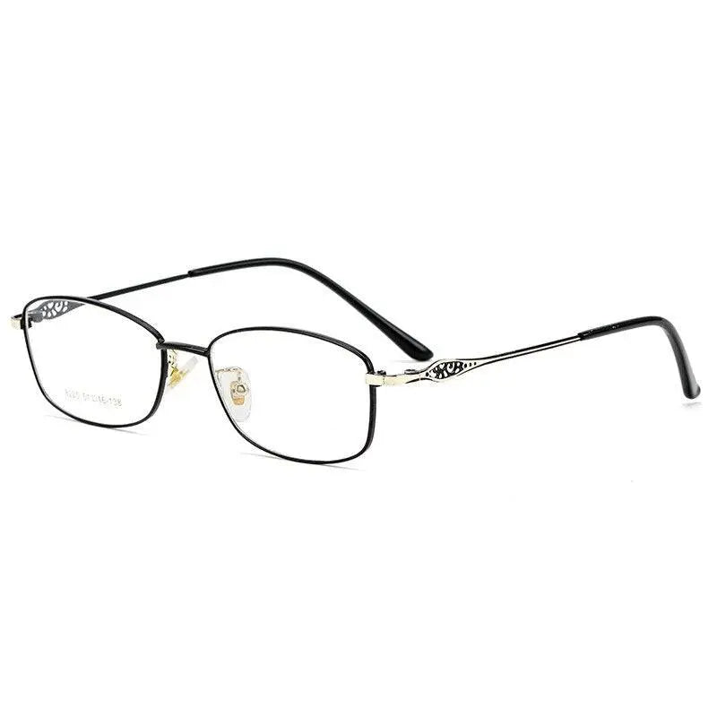 Women's Square Full Rim Alloy Prescription Glasses 8220 — view 5 | Rx Spectacle