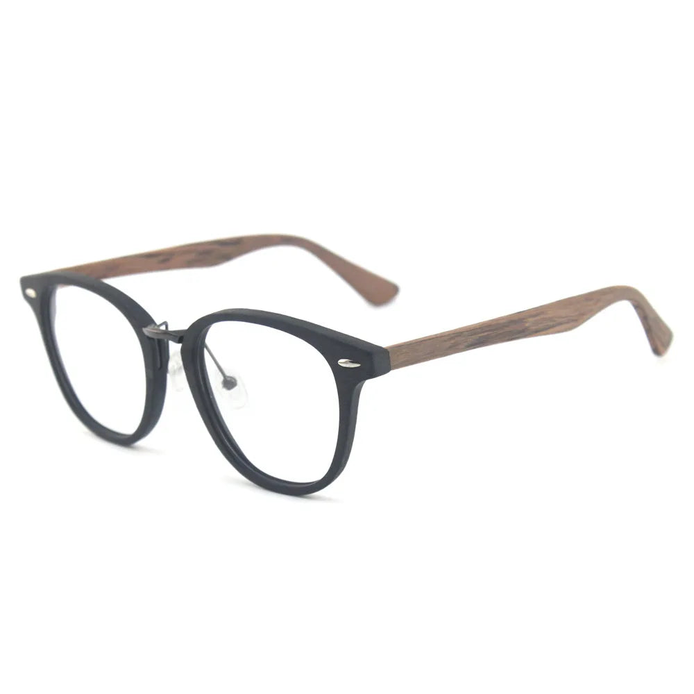 Men's Round Full Rim Titanium Prescription Glasses 535500 — view 4 | Rx Spectacle