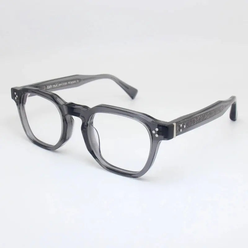 Unisex Square Full Rim Acetate Prescription Glasses 62527 — view 4 | Rx Spectacle