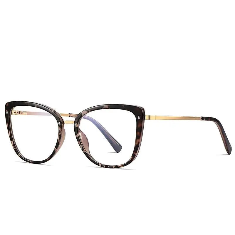 Women's Cat Eye Full Rim TR90 Prescription Glasses 2076 — view 6 | Rx Spectacle