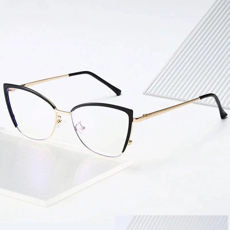 Women's Cat Eye Full Rim TR90 Prescription Glasses Y3020 — view 6 | Rx Spectacle