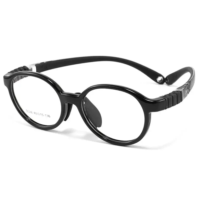 Unisex Round Full Rim TR90 Prescription Glasses 9028 — view 6 | Rx Spectacle