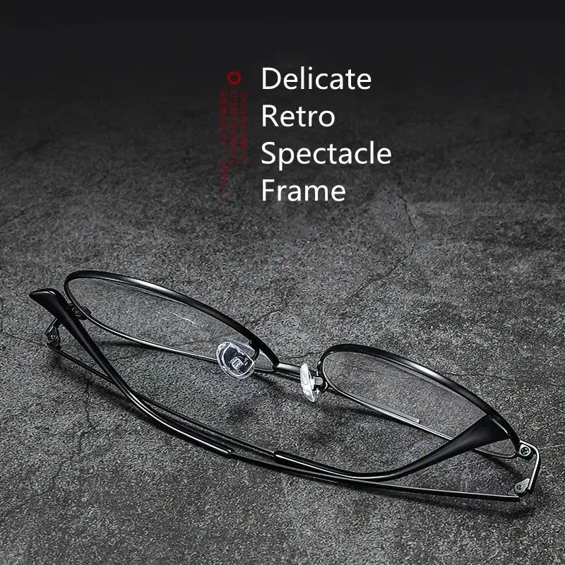 Men's Full Rim Titanium Double Bridge Prescription Glasses 2194 — view 3 | Rx Spectacle