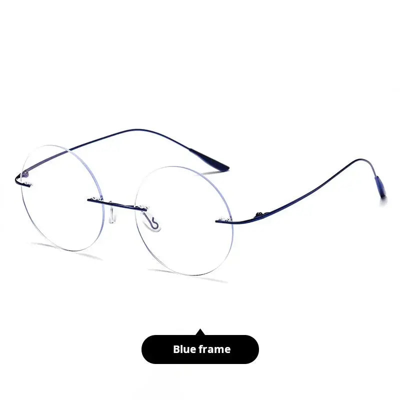 Women's Round Rimless Prescription Glasses 720176 — view 5 | Rx Spectacle