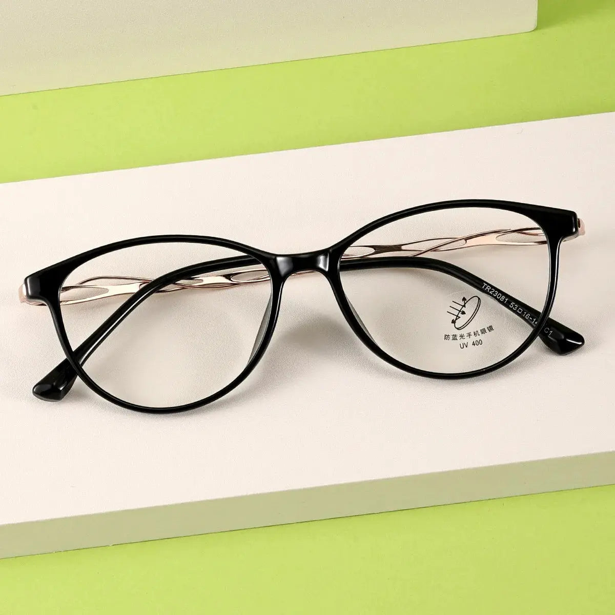 Women's Oval Full Rim TR90 Prescription Glasses 23081 — view 4 | Rx Spectacle