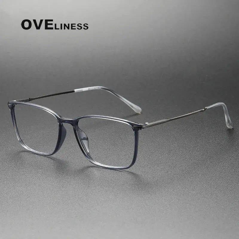 Women's Square Full Rim Titanium Prescription Glasses 328636 — view 5 | Rx Spectacle