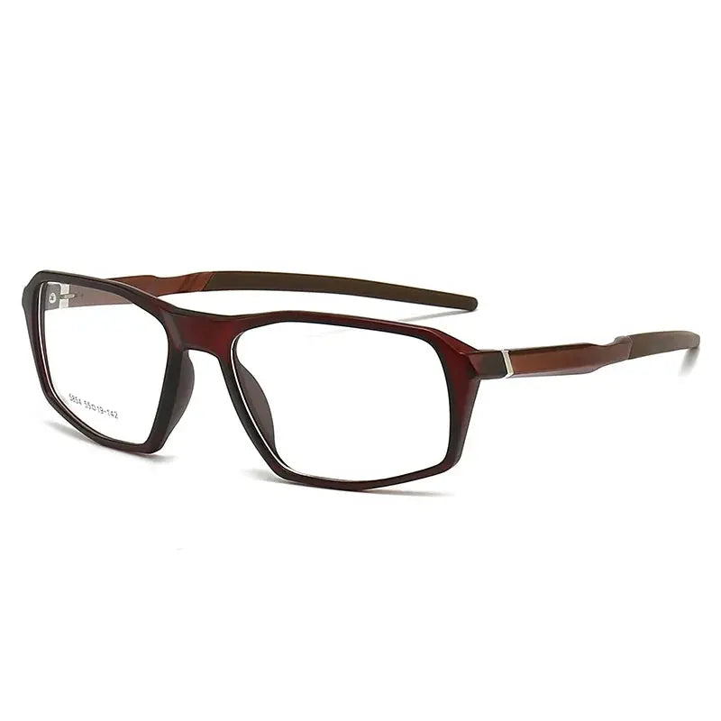 Unisex Square Full Rim TR90 Sports Glasses 5854 — view 10 | Rx Spectacle