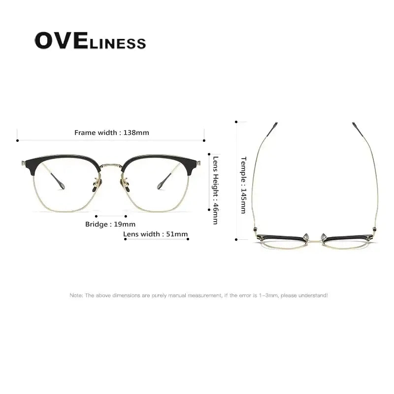 Women's Round Full Rim Titanium Prescription Glasses 380898 — view 2 | Rx Spectacle