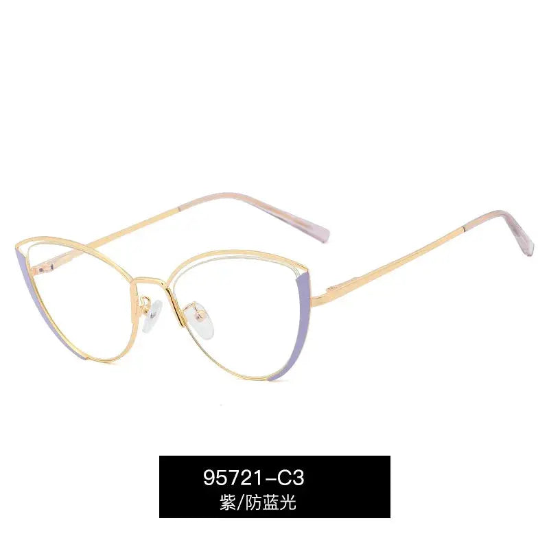 Women's Cat Eye Full Rim TR90 Prescription Glasses 95721 — view 6 | Rx Spectacle