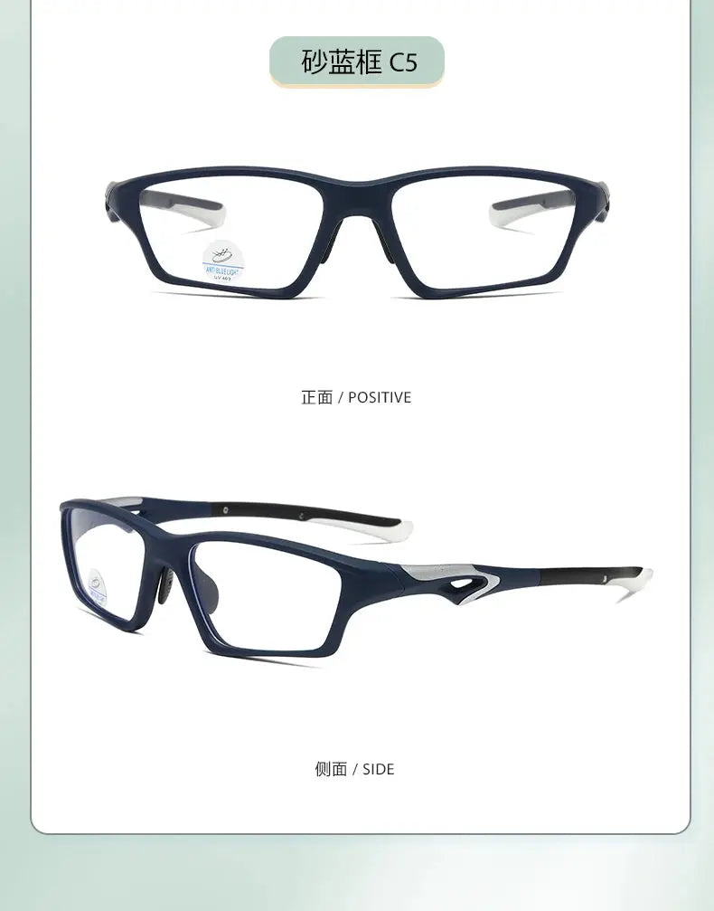 Men's Rectangular Full Rim Plastic Prescription Glasses 81278 — view 5 | Rx Spectacle