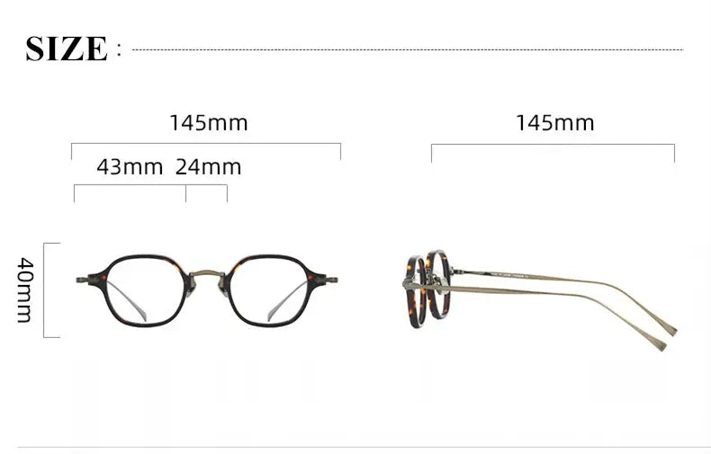 Unisex Square Full Rim Titanium Prescription Glasses 396183 — view 2 | Rx Spectacle