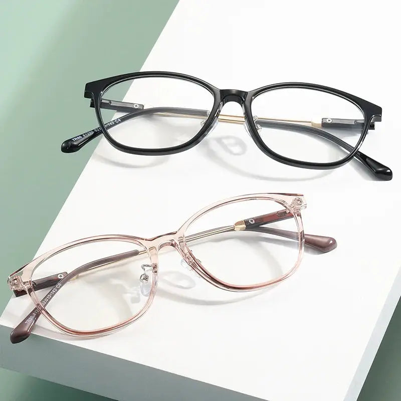 Unisex Round Full Rim Plastic Prescription Glasses 81290 — view 3 | Rx Spectacle