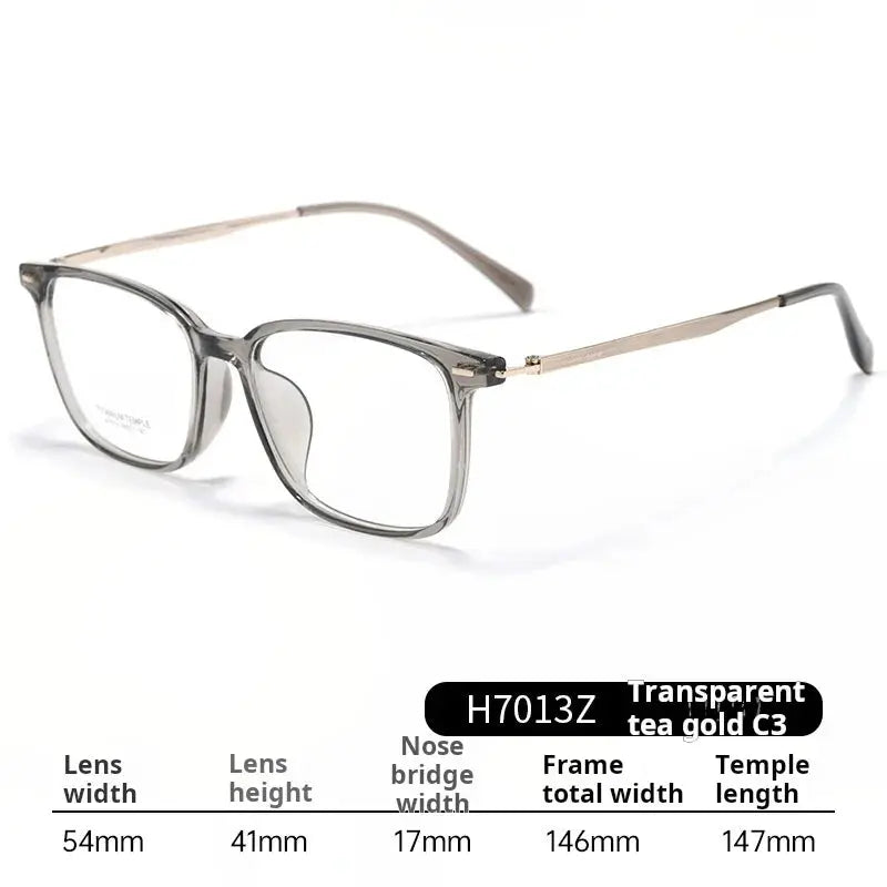 Unisex Square Full Rim Titanium Prescription Glasses 77013 — view 3 | Rx Spectacle