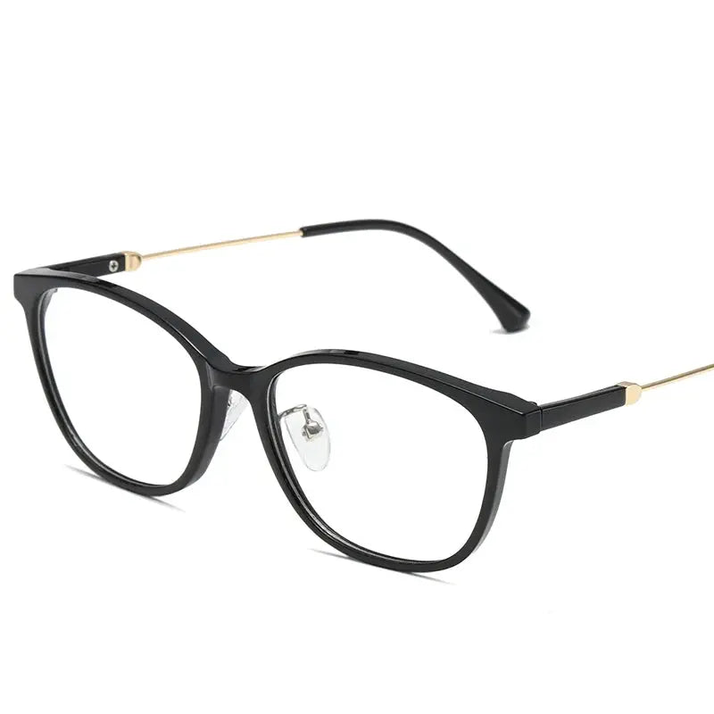 Unisex Round Full Rim Plastic Prescription Glasses 81290 — view 4 | Rx Spectacle