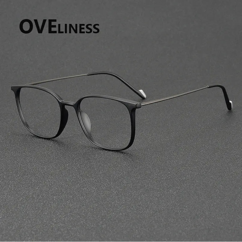 Women's Square Full Rim Titanium Prescription Glasses 922345 — view 5 | Rx Spectacle