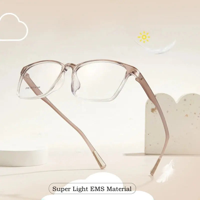 Unisex Square Full Rim TR90 Prescription Glasses Y2046 — view 2 | Rx Spectacle