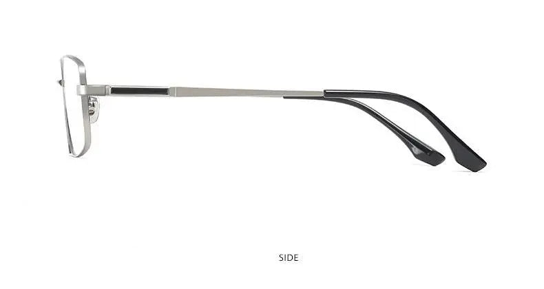 Men's Rectangular Full Rim Titanium Prescription Glasses Pt2219 — view 13 | Rx Spectacle