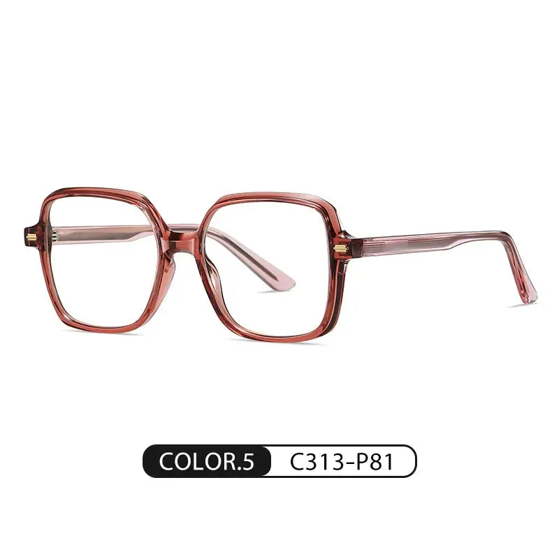 Women's Square Full Rim Acetate Prescription Glasses C907 — view 7 | Rx Spectacle