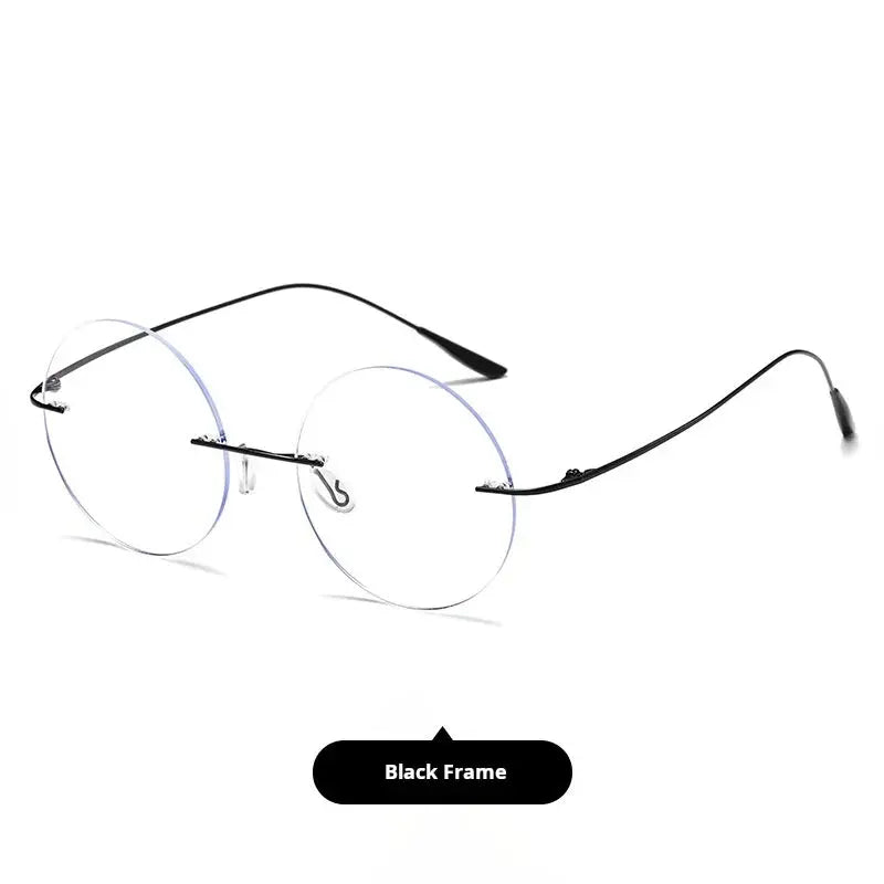 Women's Round Rimless Prescription Glasses 720176 — view 3 | Rx Spectacle